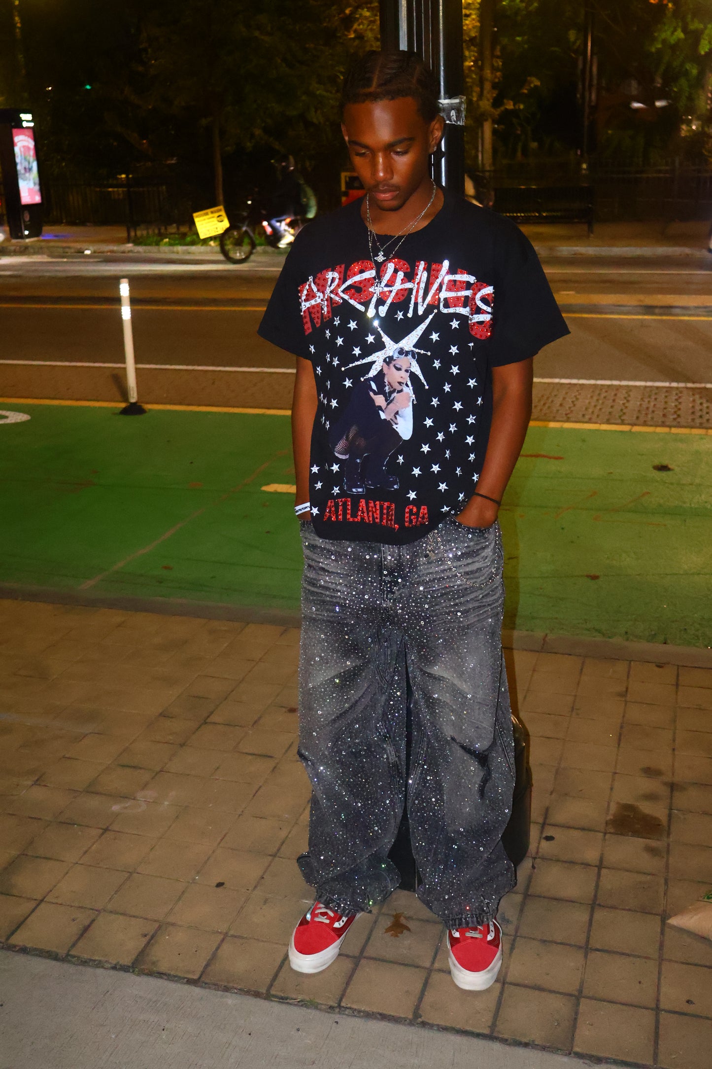 MISSING ARCHIVES RHINESTONE TEE