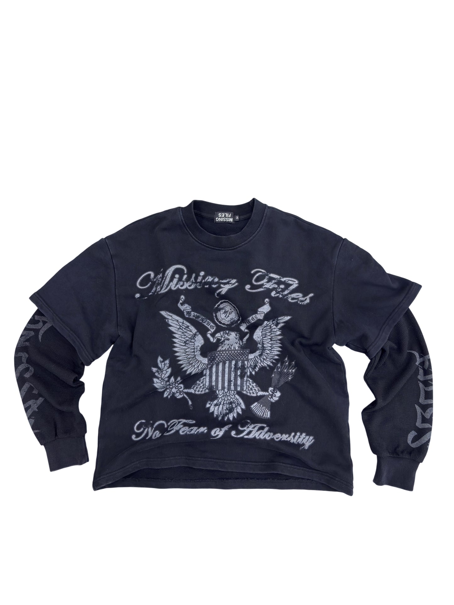 DOUBLE LAYERED THERMAL TEES (BLACK)