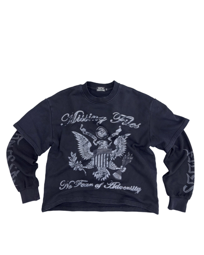 DOUBLE LAYERED THERMAL TEES (BLACK)