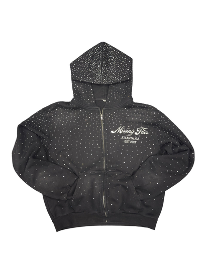 RHINESTONE ZIP UP