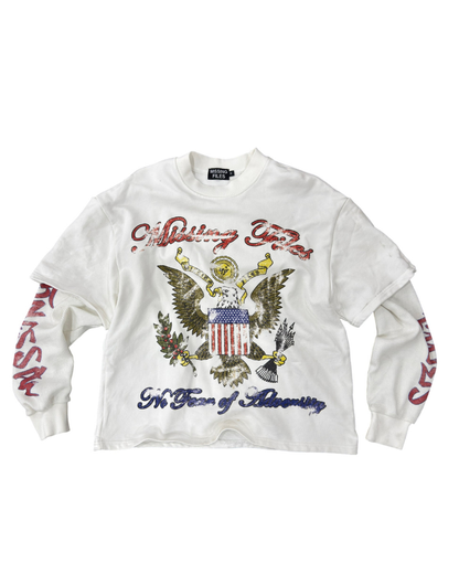 DOUBLE LAYERED THERMAL TEES (WHITE)