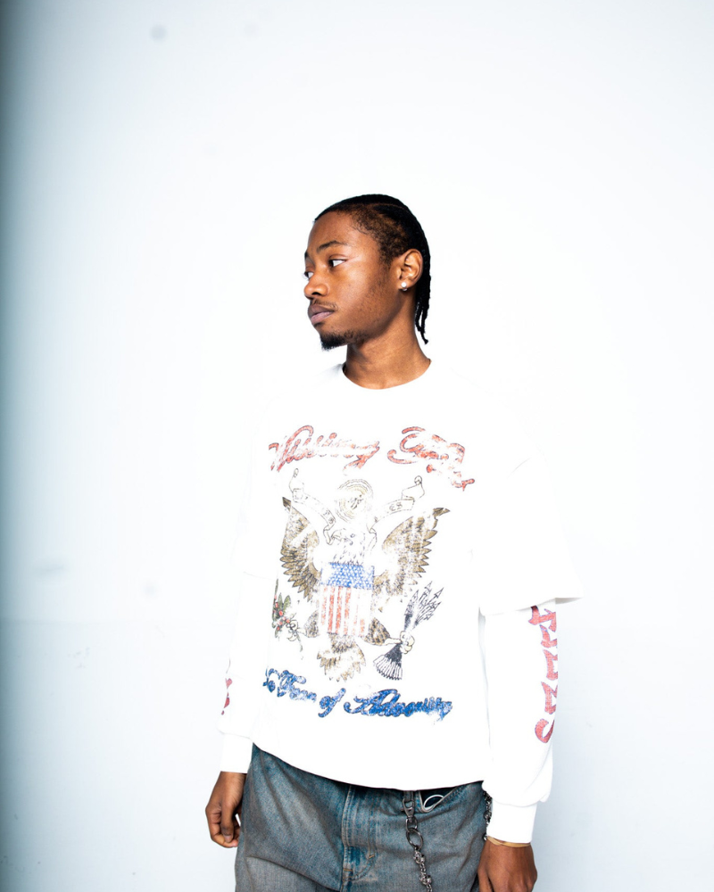 DOUBLE LAYERED THERMAL TEES (WHITE)