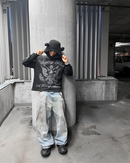 DOUBLE LAYERED THERMAL TEES (BLACK)