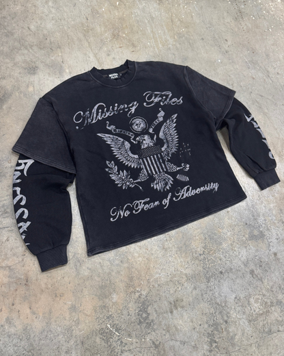 DOUBLE LAYERED THERMAL TEES (BLACK)