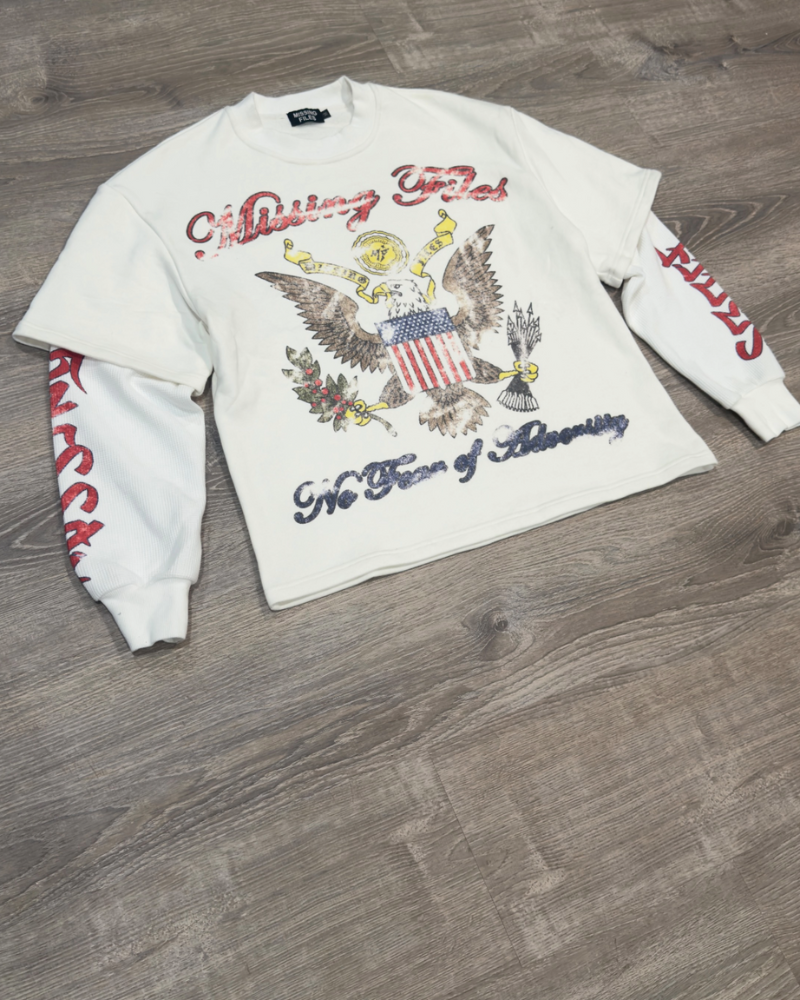 DOUBLE LAYERED THERMAL TEES (WHITE)