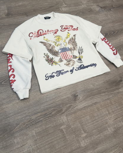 DOUBLE LAYERED THERMAL TEES (WHITE)