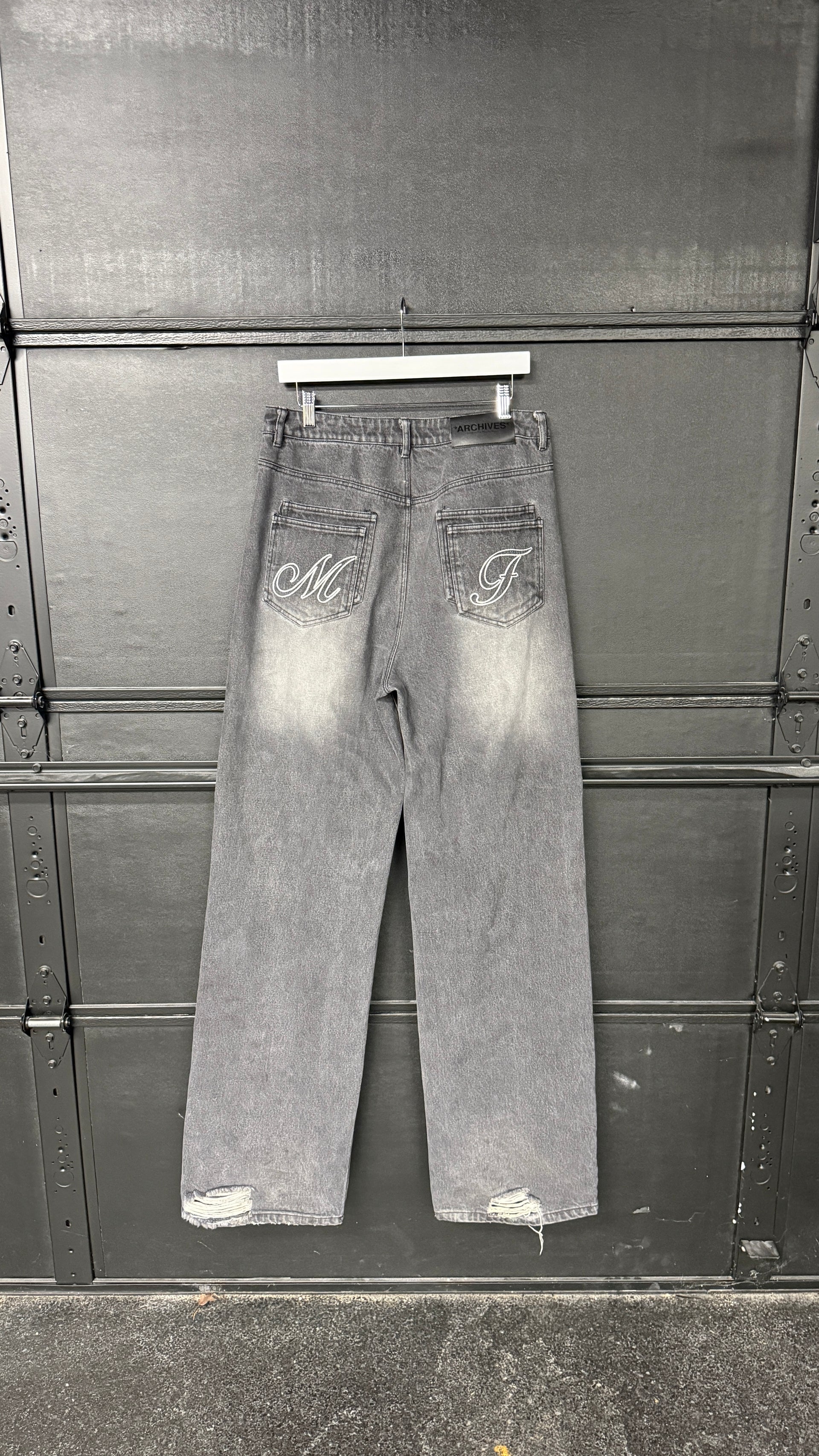 ARCHIVES DENIM PANTS (BLACK)