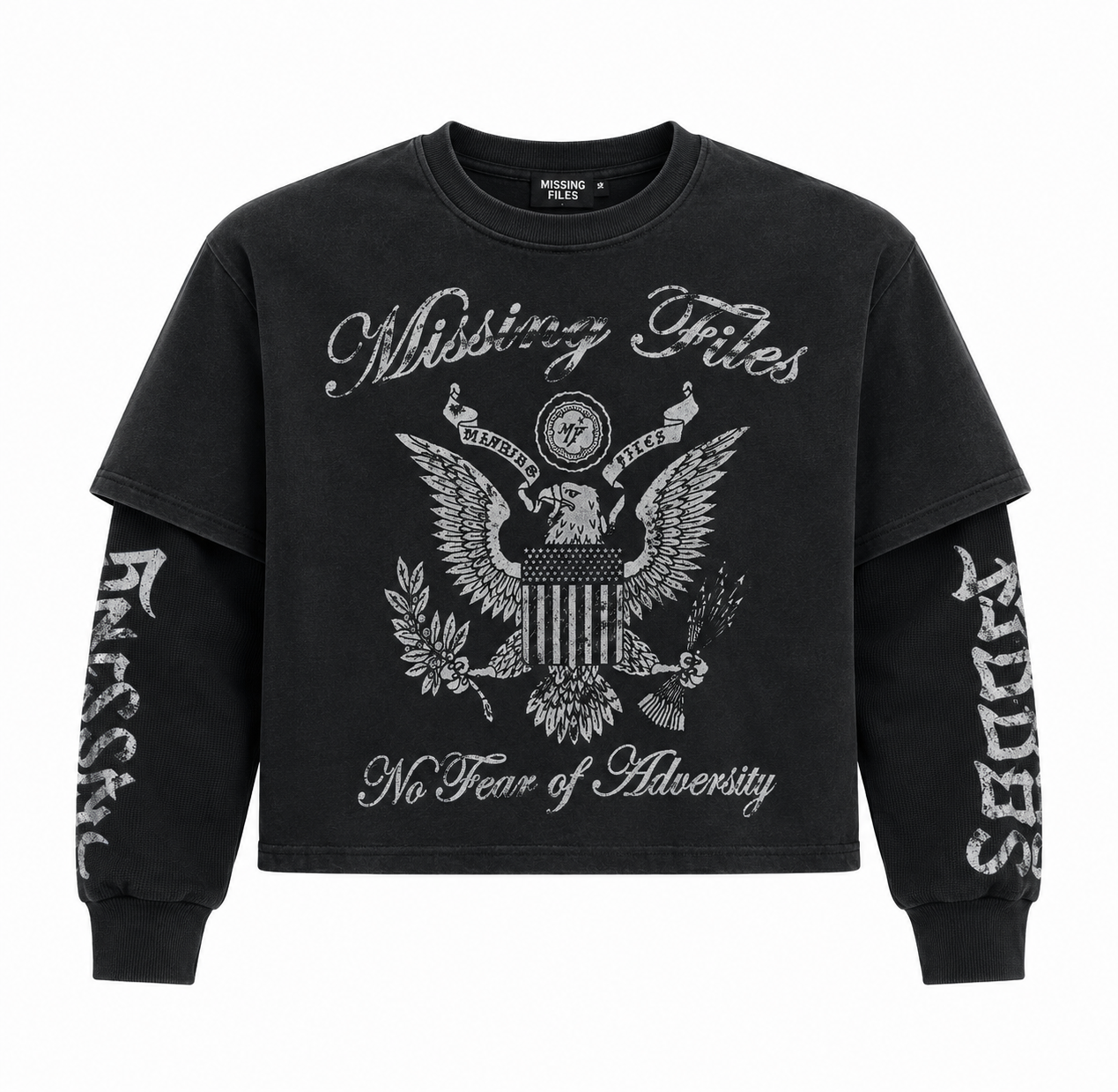 DOUBLE LAYERED THERMAL TEES (BLACK)