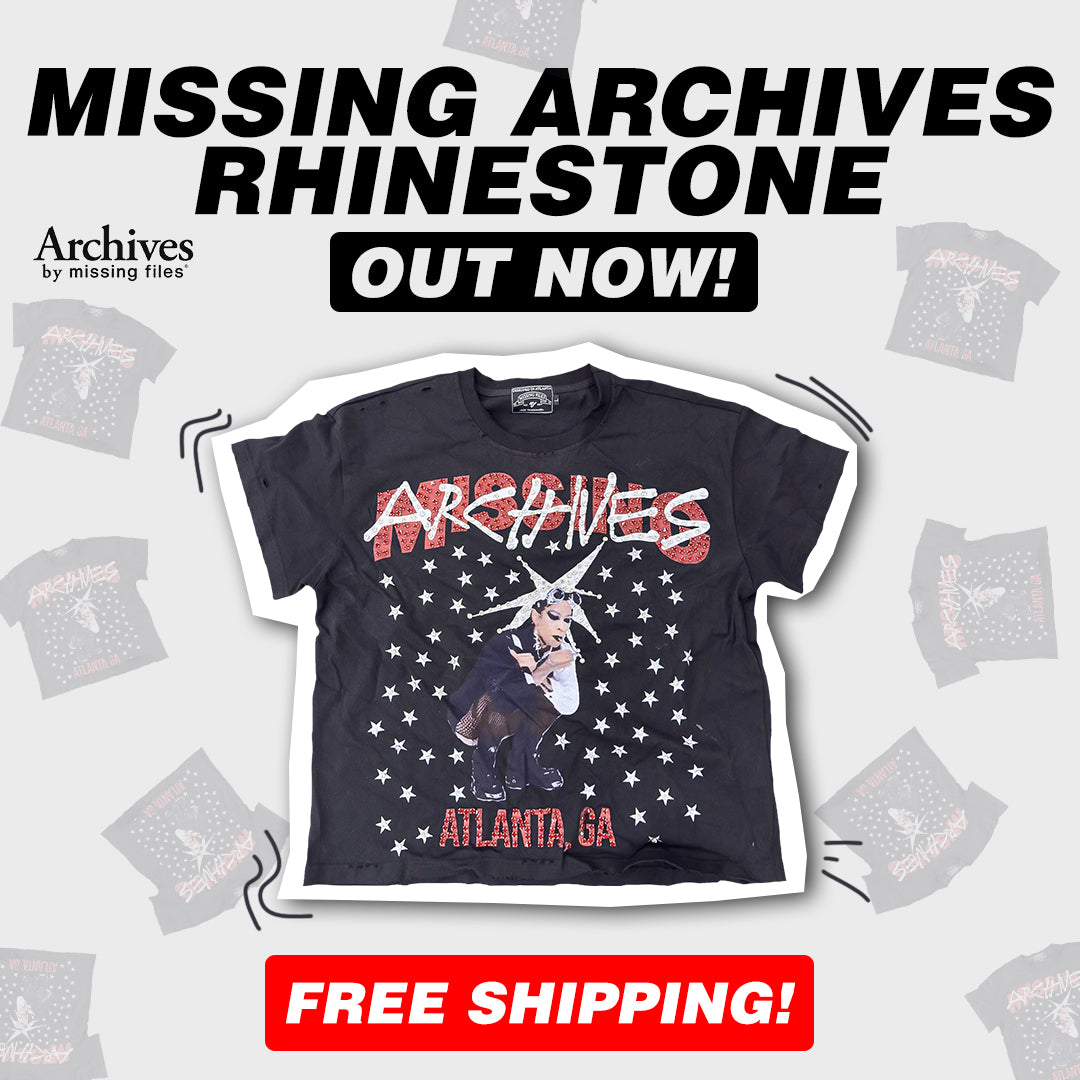 MISSING ARCHIVES RHINESTONE TEE