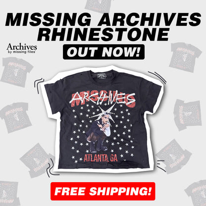 MISSING ARCHIVES RHINESTONE TEE