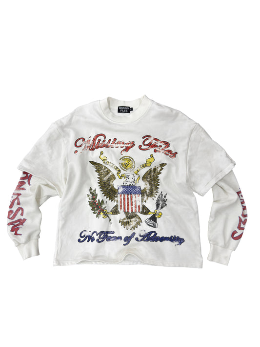 DOUBLE LAYERED THERMAL TEES (WHITE)