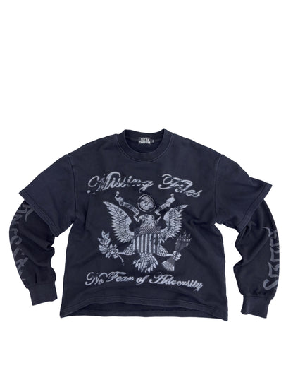 DOUBLE LAYERED THERMAL TEES (BLACK)