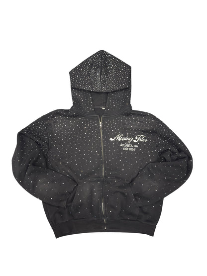 RHINESTONE ZIP UP